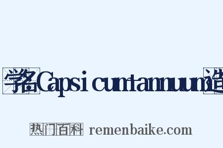 学名：Capsicum+annuum造句是什么意思的图片